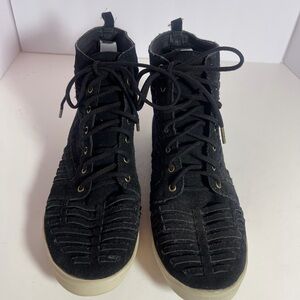 Elliot Lucca Rims Black Suede High Tops size 9.5